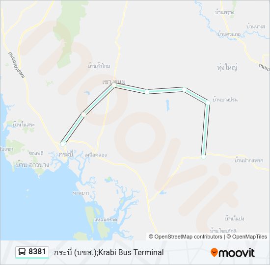 8381 รถบัส แผนที่สายรถ