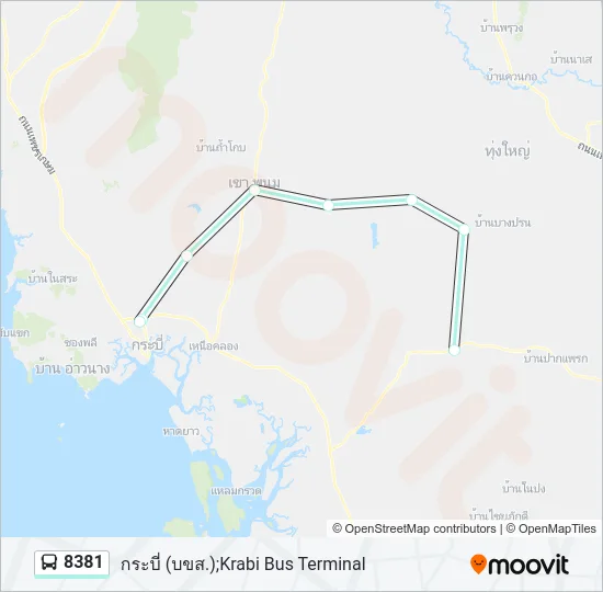 8381 Bus Line Map