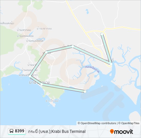 8399 รถบัส แผนที่สายรถ