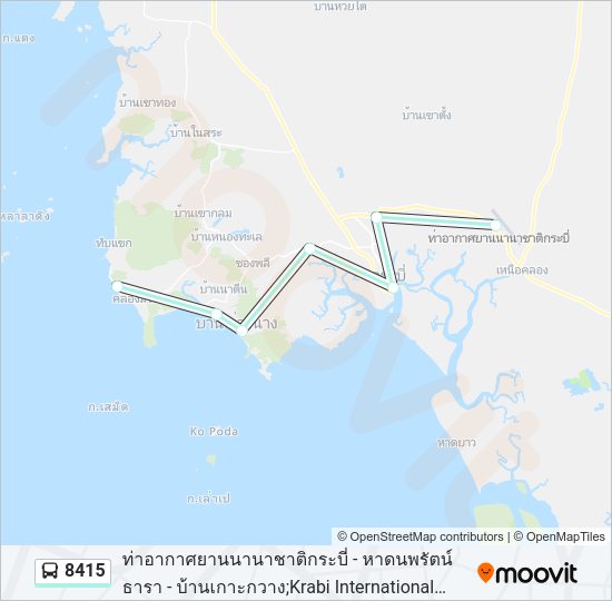 8415 รถบัส แผนที่สายรถ