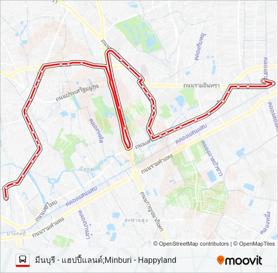 1-43 (96ก) Bus Line Map