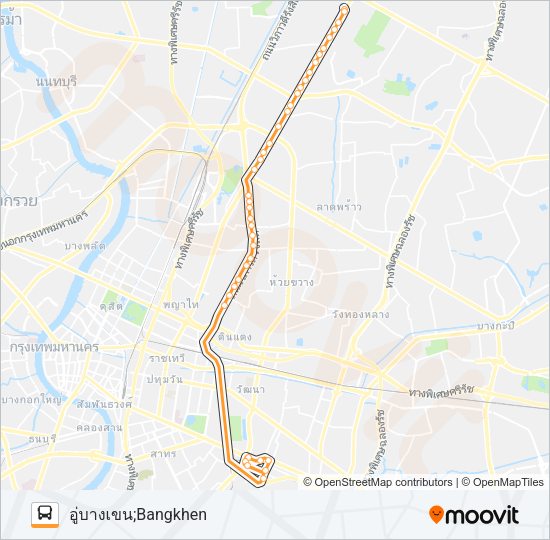 1-12E (107) รถบัส แผนที่สายรถ