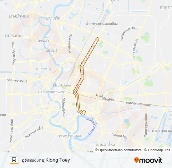 1-12E (107) Bus Line Map