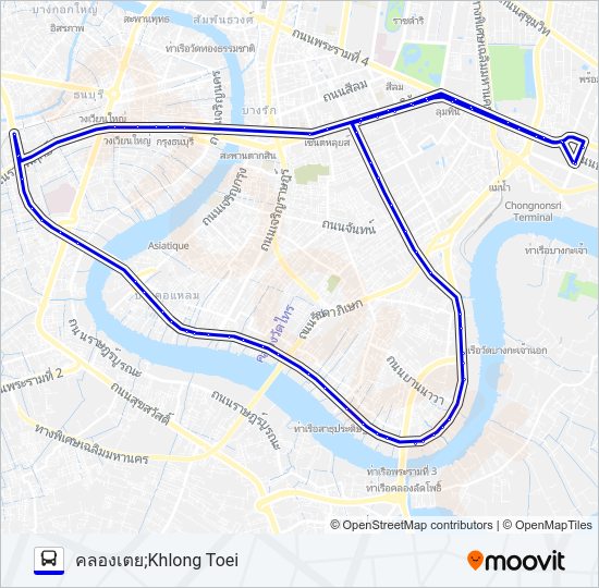 3-51 (205) รถบัส แผนที่สายรถ