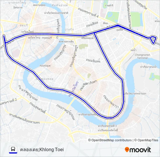 3-51 (205) รถบัส แผนที่สายรถ