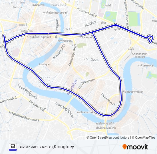 3-51 (205) รถบัส แผนที่สายรถ