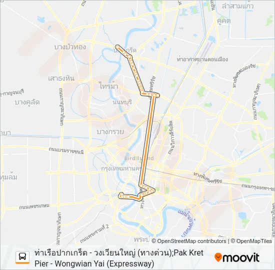 2-24E (505 ทางด่วน) Bus Line Map