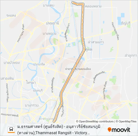 1-20E (510 ทางด่วน) Bus Line Map