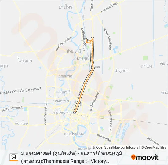 1-20E (510 ทางด่วน) Bus Line Map