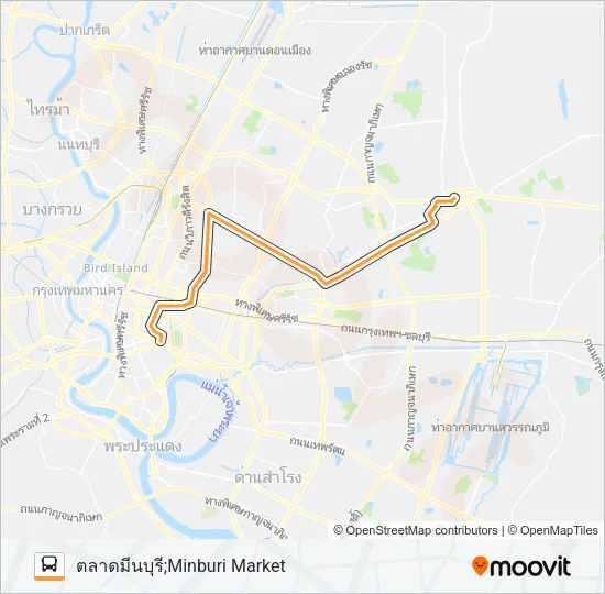 1-54 (514) Bus Line Map