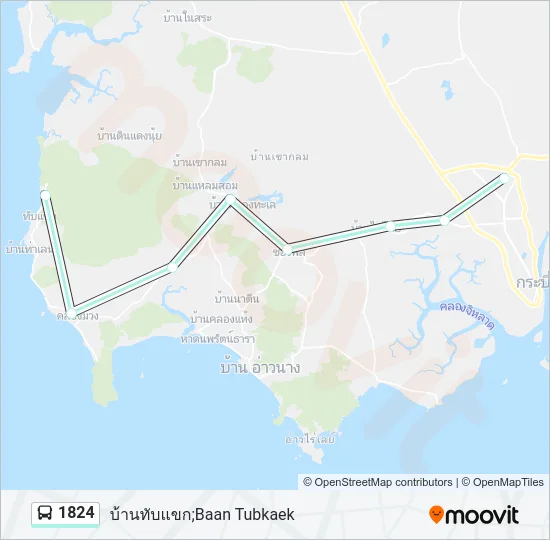 1824 Bus Line Map