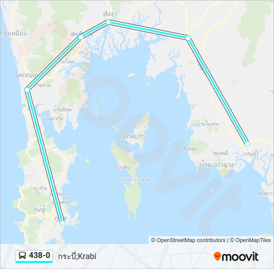 438-0 รถบัส แผนที่สายรถ