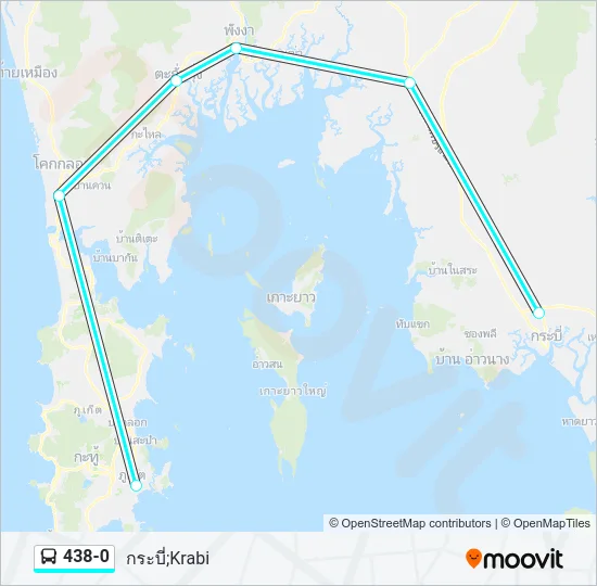 438-0 Bus Line Map
