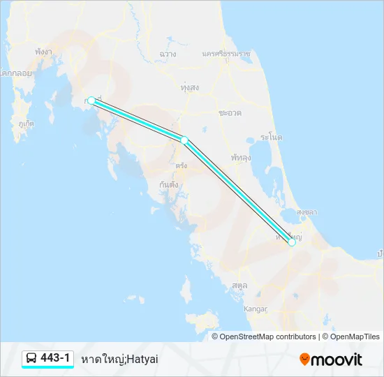 443-1 Bus Line Map