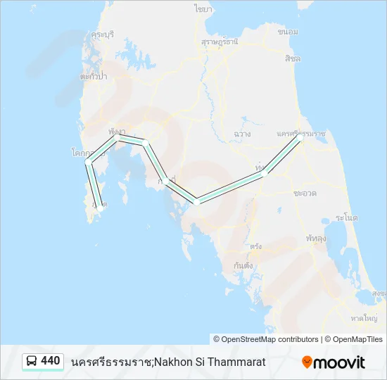 440 Bus Line Map