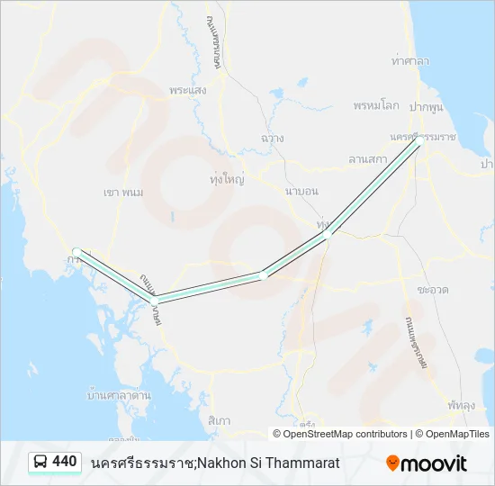 440 Bus Line Map