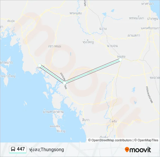 447 Bus Line Map