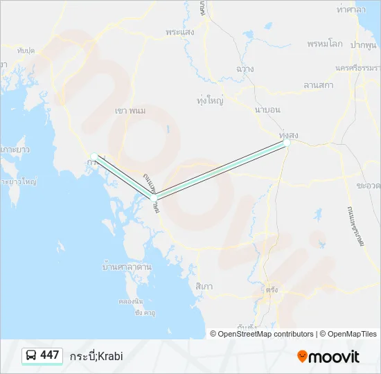 447 Bus Line Map