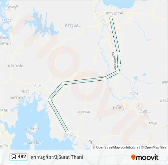 482 Bus Line Map