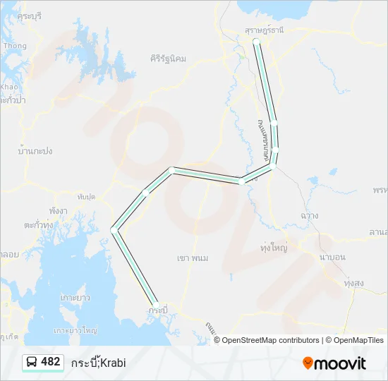482 Bus Line Map