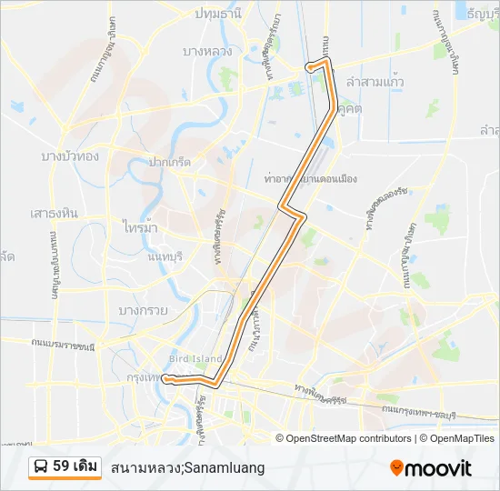 59 เดิม Bus Line Map