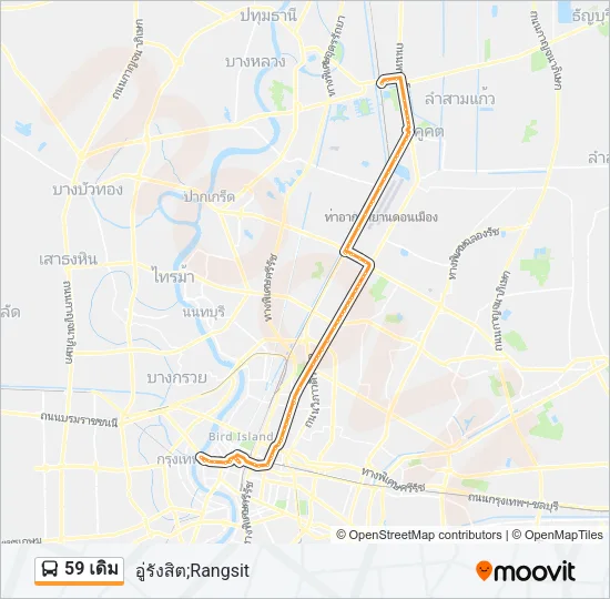 59 เดิม Bus Line Map