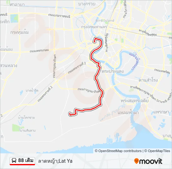 88 เดิม Bus Line Map
