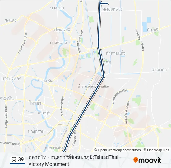 39 Bus Line Map