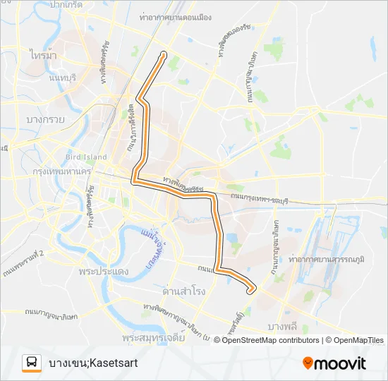 3-30 (206) Bus Line Map