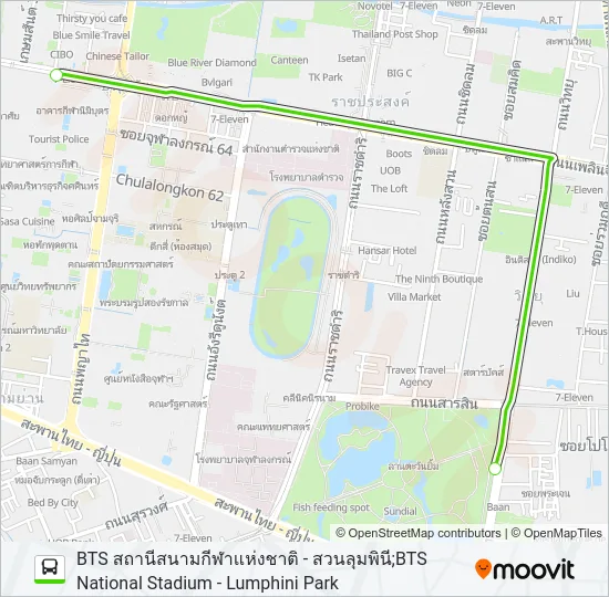 งานกาชาด Bus Line Map