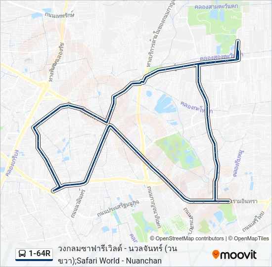 1-64R Bus Line Map
