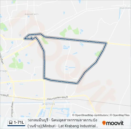 1-71L Bus Line Map
