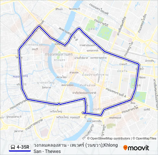 4-35R Bus Line Map