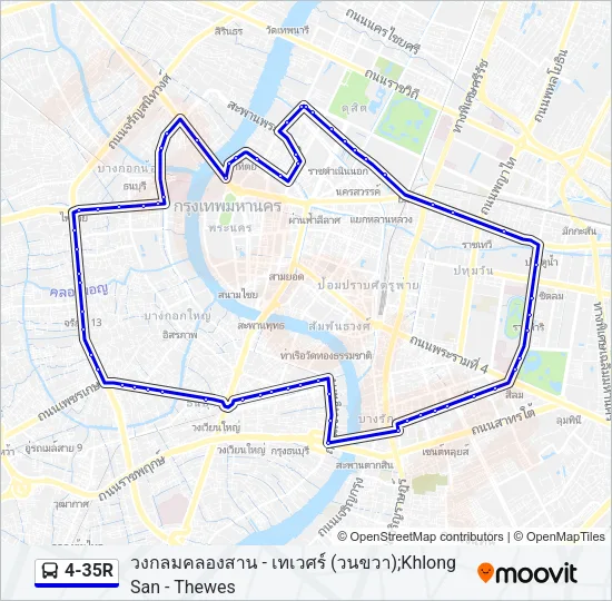 4-35R Bus Line Map