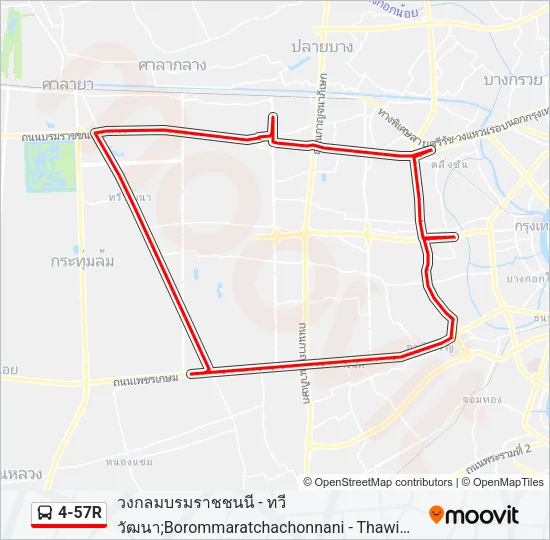 4-57R Bus Line Map