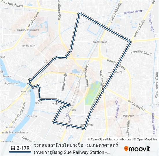 2-17R Bus Line Map