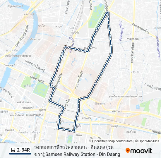 2-34R Bus Line Map