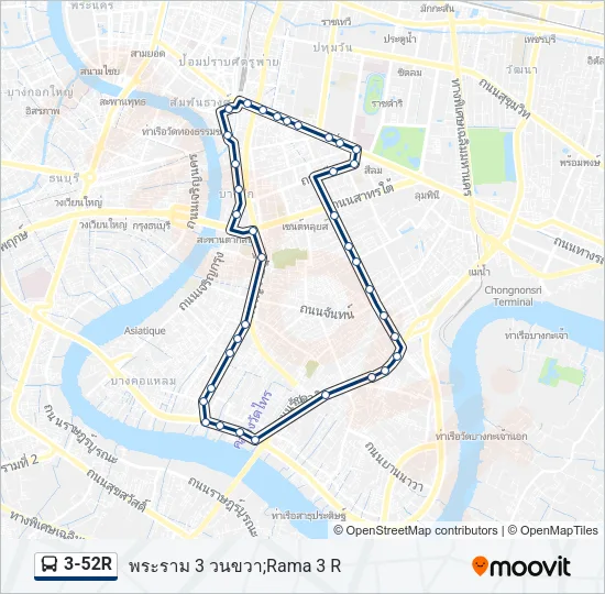 3-52R Bus Line Map