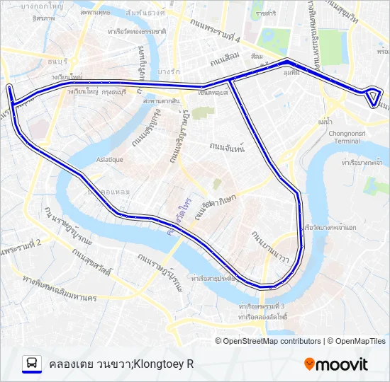 3-51 (205R) Bus Line Map