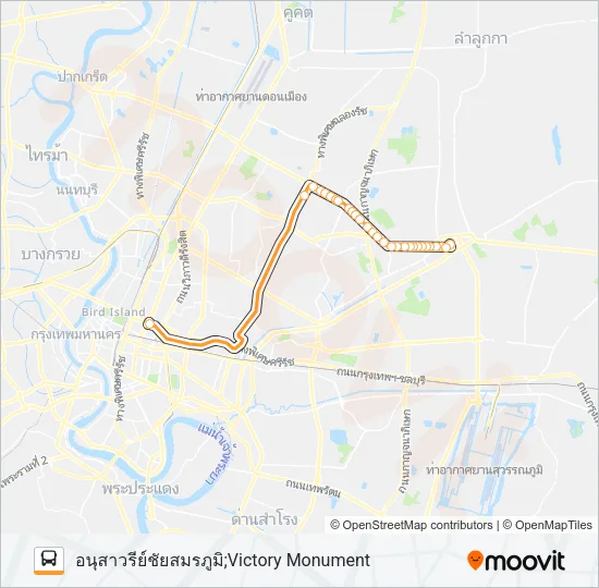 1-35E (26 ทางด่วน) Bus Line Map