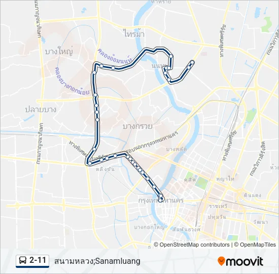 2-11 Bus Line Map