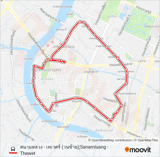 2-9 (53L) Bus Line Map