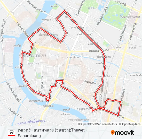 2-9 (53R) Bus Line Map