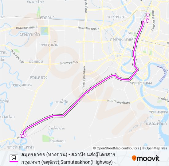 ต.127 Bus Line Map