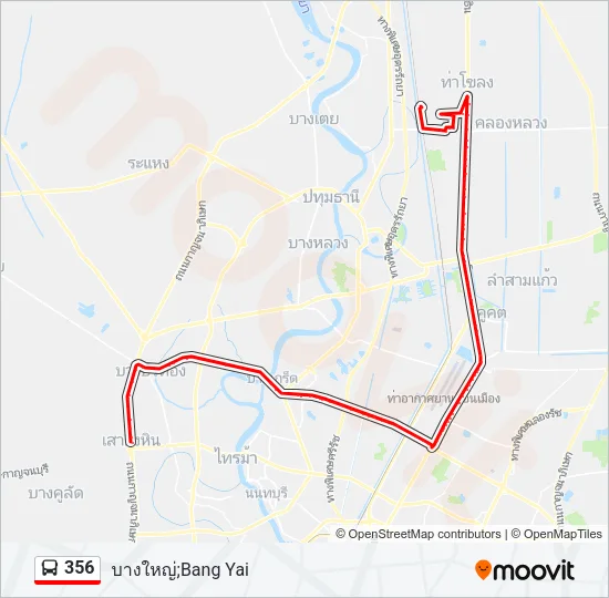 356 Bus Line Map