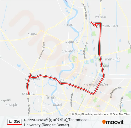 356 Bus Line Map