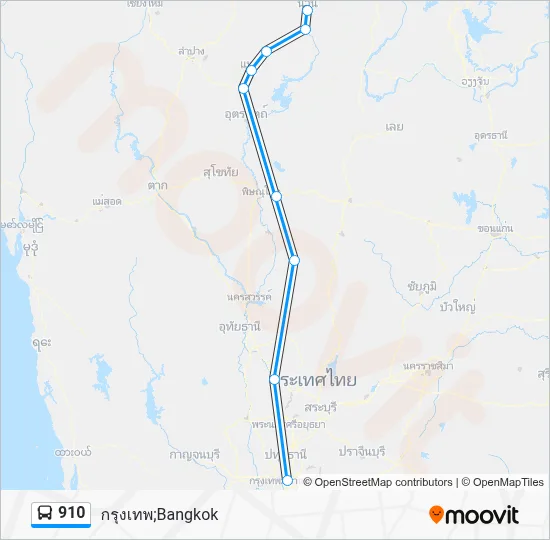 Bus 910 Map 910 Route: Schedules, Stops & Maps - Bangkok (Updated)
