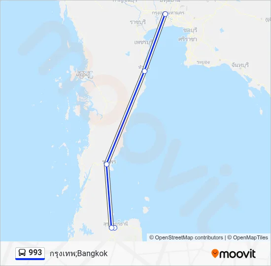 993 Bus Line Map