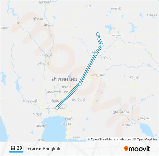 29 Bus Line Map