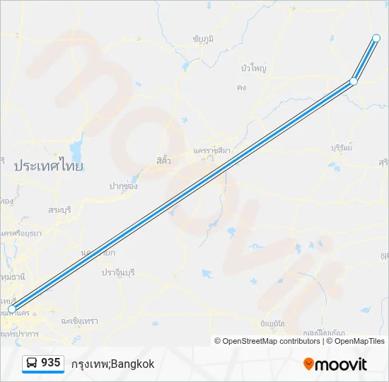 935 Bus Line Map